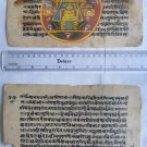 Original Antique Manuscript Old Jain Cosmology New Hand Painting Rare India #564