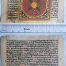 Original Antique Manuscript Old Jain Cosmology New Hand Painting Rare India #554