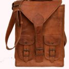 13" Classic Original Handmade Leather Bag, Unisex Office Bags Goat Leather #159