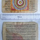 Original Antique Manuscript Old Jain Cosmology New Hand Painting Rare India #553
