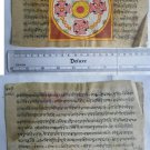 Rare Original Antique Old Manuscript Jain Cosmology New Hand Painting India#651