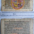 Original Antique Old Manuscript Indian Cosmology New Hand Painting Rare #593