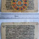 Original Antique Old Manuscript Jainism Cosmology New Hand Painting Rare #622