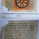 Original Antique Old Manuscript Jainism Cosmology New Hand Painting Rare #613