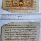 Original Antique Old Manuscript Indian Cosmology New Hand Painting Rare #600