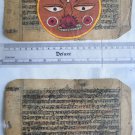 Original Antique Old Manuscript Jain Cosmology New Hand Painting Rare India #579