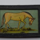Horse Decorative Beautiful Vintage Old Print in Old Wooden Frame #2998