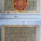 Rare Original Antique Old Manuscript Jain Cosmology New Hand Painting India#641