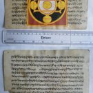 Rare Original Antique Old Manuscript Jain Cosmology New Hand Painting India#650