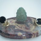 Vintage Pen Holder Stone Rare Ganesha Figurine Pen Stand Rare Old India #695