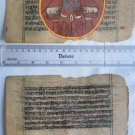 Original Antique Old Manuscript Jain Cosmology New Hand Painting Rare India #577