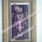 Shrinathji Krishna Avatar Home Worship Old Print in Old Wooden Frame India #2560