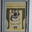 Shrinathji Krishna Old Original Hand Color Painting in Old Wooden Frame #3080