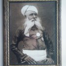 Indian Maharaja Rare Framed Photograph, Vintage Photo in Old Wooden Frame #2692