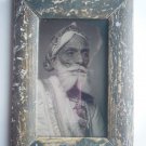 Indian Maharaja Rare Framed Photograph, Vintage Photo in Old Wooden Frame #2690