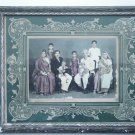 Original Old Hand Coloured Photograph, Vintage Photo in Old Wooden Frame #2670