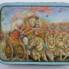 Old Sweets Tin Box, Rare Collectible Litho Printed Tin Boxes India #1457