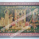 Shrinathji Krishna Avatar Home Worship Old Print in Old Wooden Frame India #2553