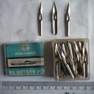 Mehra Leonardt Rajasthan 1967 Old Rare Pen Nibs Lot Original Old Tin Box #263