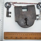 Original Old Iron Lock Antique Handmade Heavy Pad Lock Rare India Working #1522
