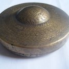 GATTAJI Antique Brass Box with INDIAN Miniature Painting Hindu God Worship #140