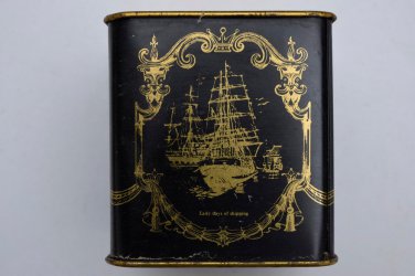 Old Sweets Tin Box, Rare Collectible Litho Printed Tin Boxes India #1484