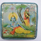 Old Sweets Tin Box, Rare Collectible Litho Printed Tin Boxes India #1418