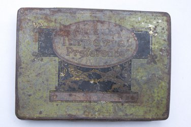 Old Sweets Tin Box, Rare Collectible Litho Printed Tin Boxes India #1492