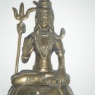 Brass Shiva Head Antique Statue Rare Collectible Artifact India Hindu God #878