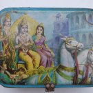 Old Sweets Tin Box, Rare Collectible Litho Printed Tin Boxes India #1353