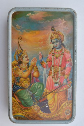 Old Sweets Tin Box, Rare Collectible Litho Printed Tin Boxes India #1355