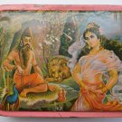 Old Sweets Tin Box, Rare Collectible Litho Printed Tin Boxes India #1366