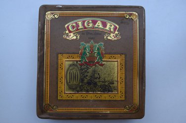 Old Sweets Tin Box, Rare Collectible Litho Printed Tin Boxes India #1340