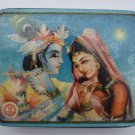 Old Sweets Tin Box, Rare Collectible Litho Printed Tin Boxes India #1404