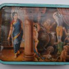 Old Sweets Tin Box, Rare Collectible Litho Printed Tin Boxes India #1421