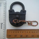 Original Old Iron Lock Antique Handmade Heavy Pad Lock Rare India Working #1541