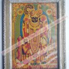 Shrinathji Krishna Avatar Home Worship Old Print in Old Wooden Frame India #2549