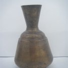 Ethnic Brass Flower Vase Rare Decorative Vase Collectible Old Engravings #995