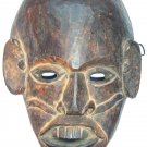 Tribal Wooden Mask, Old Rare Hand Coloured Handmade Original African Mask  #1588