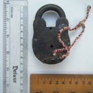 Original Old Iron Lock Antique Handmade Heavy Pad Lock Rare India Working #1514