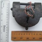 Original Old Iron Lock Antique Handmade Heavy Pad Lock Rare India Working #1528