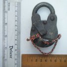 Original Old Iron Lock Antique Handmade Heavy Pad Lock Rare India Working #1516