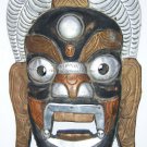 Tribal Wooden Mask, Old Rare Hand Coloured Handmade Original African Mask  #1590