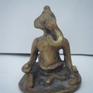 Antique Hindu God GANESHA Traditional Old Statue Brass Elephant God Rare #1065