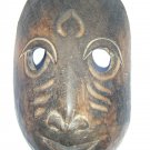 Tribal Wooden Mask, Old Rare Hand Coloured Handmade Original African Mask  #1592