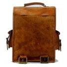 Men's Vintage Leather Backpack Shoulder Messenger Bag Rucksack Handmade #417