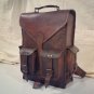 15" Handmade Genuine Leather Messenger Bag Rucksack Backpack Gift Vintage #415