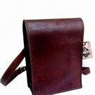 Genuine Mens Real Leather Vintage Verticle Messenger Satchel Mens Bag #D469