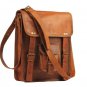 13" Mens Satchel Leather Vintage Leather Messenger Bag Shoulder Bag #411