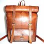 14" Leather Travelling Backpack Rucksack Vintage Original Handmade Eco Bag #421